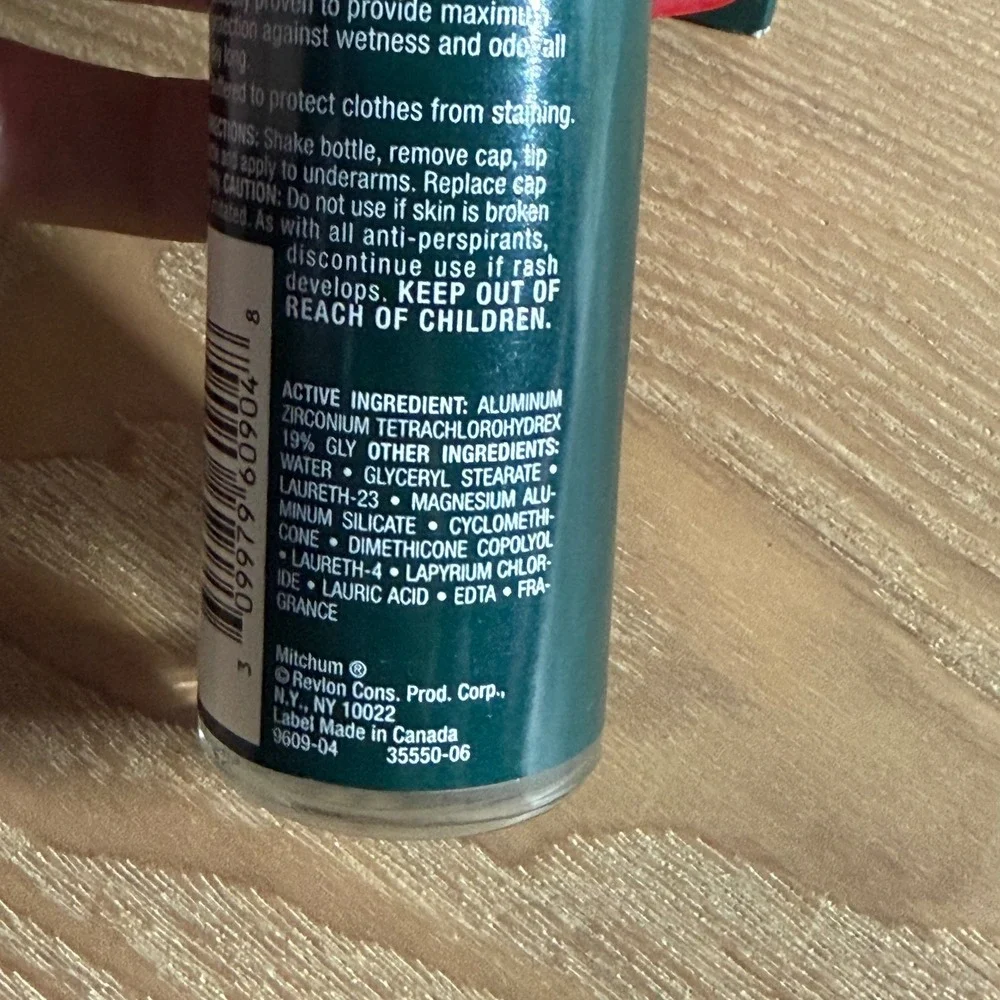 Mitchum Roll-On Deodorant Men 1.9oz Green Scented Maximum Protection Vintage
